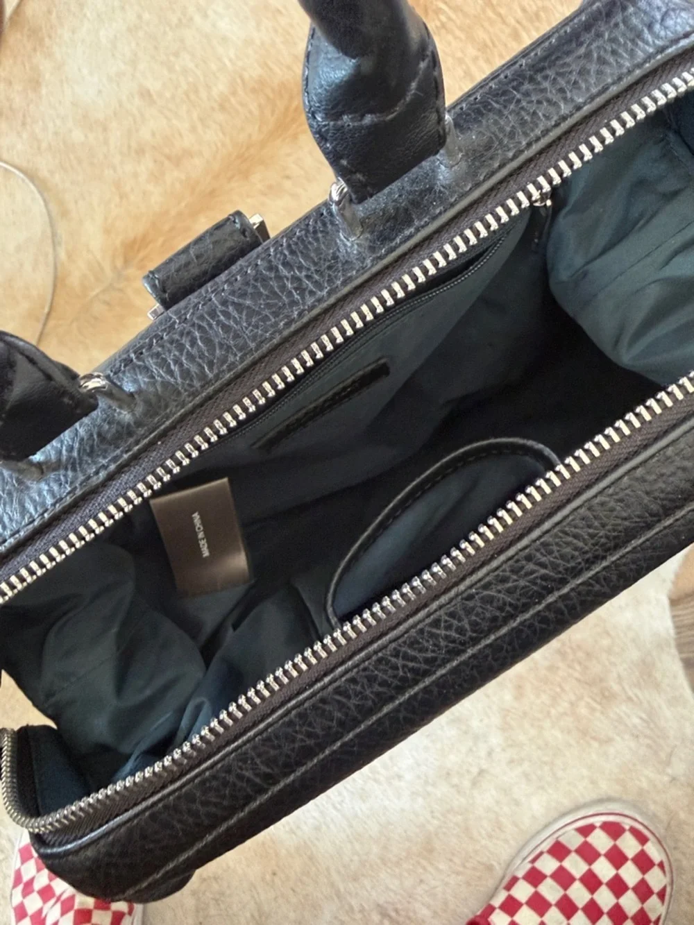 Matt & Nat Black Convertible Vegan Leather Backpack Tote Stylish Matt & Nat